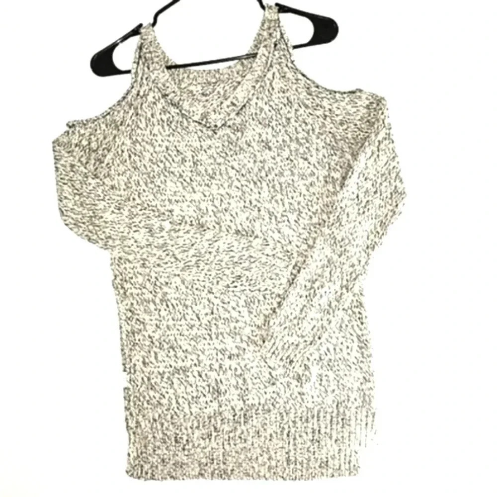 RDI cold shoulder knit sweater